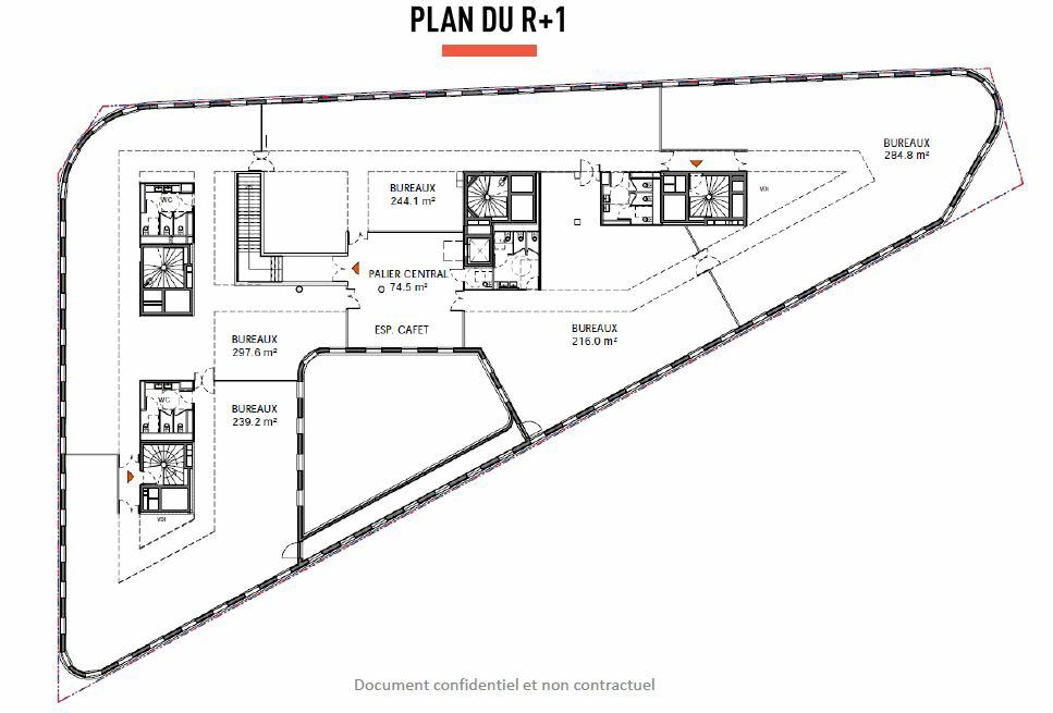 Bureau Nanterre 1606m² Location bureau Nanterre Hauts-de-Seine OLBUR2119201 6